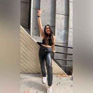 Abercrombie Leather 90s Straight Pant